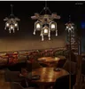Lampy wiszące przemysłowe retro linę żyrandol restauracja salon salon doniczkowy sklep lampa lampa drewniana lampka kroplica