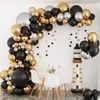 Inne impreza imprezowa zaopatrzenie w czarny złoty balon girland arch arch