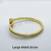 Brazalete de plata de ley 925, joyería de moda de lujo para mujer, chapado en oro rosa de 18 quilates, regalo de fiesta clásico 231005