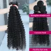 Wigs in pizzo collega bundle di tessitura umana brasiliana 3 4 Wale Deep Wave 28 30 pollici all'ingrosso Remy Curly 231006