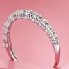 Hele-Zilveren Bruiloft 925 Sterling Zilveren Ringen voor Vrouwen Paars Rood Gesimuleerde Diamanten Verlovingsring Ster Jewelry268C
