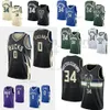 Damian Lillard Basketball Jersey Giannis Antetokounmpo Milwauks Khris Middleton Ray Allen Brook Lopez Bobby Portis Jr Maillots Chemises 2023 0 34