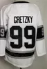 Reverse Retro Hockey 11 Anze Kopitar Jerseys Homme 22 Kevin Fiala 9 Adrian Kempe 99 Wayne Gretzky 8 Drew Doughty Tout cousu Sport Pur coton Violet Noir Blanc Équipe