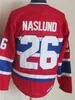 Man Vintage Hockey 18 Serge Savard Jerseys Retro 19 Larry Robinson 23 Bob Gainey 26 Mats Naslund 16 Henri Richard 27 Alex Kovalev 76 Pk Subban Red White CCM 스티치