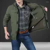 Vestes pour hommes Mode Menswear Printemps Automne Hommes Coupe-vent à capuche imperméable doublure en maille manteau décontracté vêtements tactiques militaires