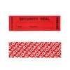 Inne naklejki dekoracyjne Czerwone Etykiety klejenia Powierki naklejki na naklejkę Gwarancyjną Pokażkę Uszczelkę z unikalnym numerem seryjnym Etykieta Wysokie Bezpieczeństwo 231005