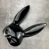 Party Masks Glowing Sexy Bunny El Wire Mask Cosplay Costume Accessories Lysande Rabbit Led Mask för Nightclub Dance Party 231006