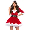 Sukienki swobodne sukienki świąteczne seksowne Święty Mikołaj Claus Cosplay Cosplay Cospume