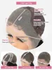 Synthetic Wigs 13x4 Deep Wave Frontal Wig Brazilian Curly Human Hair For Women Bob Water 13x6 360 HD Lace 231006