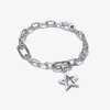 Pandoras Charm Bracelets Nouvelles perles pour femmes Diamants Boucle d'oreille Pendentif Designer Bijoux de fiançailles Cadeau DIY Fit Me Sparkling Star Link