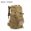 Sacos ao ar livre Molle 60L Camping Mochila Tática Militar Mochila Grande Mochilas À Prova D 'Água Camuflagem Caminhadas Ao Ar Livre Bolsa de Ombro 231005