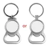 Keychains 15 Shapes Sublimation Transfer Paper Blanks DIY Metal Round Key Rings Heat Press Po Custom Jewelry Making Smal222928