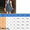 Womens Dress Button Denim Mini Dress Ladies Summer Sleeveless Belted Jeans Long Tops Shirt Dress Asian Size294n