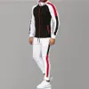 5XL Big Size Mens Tracksuits 2019 Men's Clothing Hoodies Red Stripe Sport Tracksuit Men Set Casual Tracksuit Men Sweat New3421