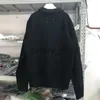 Kurtki męskie Cardigan MM6 Margiela Zipper Wool Jacket Men Men Women Wysoka jakość Keep Warm Overcoat Płaszcz J231006