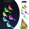 Juldekorationer Solar Vind Chimes Lamp Hängande pumpa Vindklockor Lätt LED Färg Byt utomhuspark Courtyard Christmas Pendant Decoration 231005