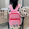 Sacos escolares crianças bonito astronauta foguete moda mochilas menina menino estudantes dos desenhos animados mochilas leves para viagens 231006