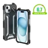 Coque de téléphone Vogue en alliage d'aluminium ajouré de luxe pour iPhone 15 Plus 14 13 12 11 Pro Max XR XS Durable robuste élégant protection complète pare-chocs souple coque en métal antichoc