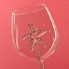 Verres à vin Ins Rose, verres à pied, haute beauté, Cocktail, verre rouge, tasse à whisky, cadeau de mariage, bouteille d'eau de fête