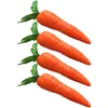 Fiori decorativi 4 pezzi Simulazione Ornamenti di carota Carote finte Puntelli da cucina per verdure artificiali