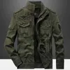 Chaquetas para hombres 2023 Nueva chaqueta militar casual del ejército Hombres Tallas grandes M-6XL Jaqueta Masculina Air Force One Primavera Otoño Cargo Chaquetas para hombre CoatL231006