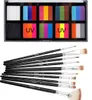 Peinture corporelle peinture brillante visage corps peinture kit pinturas maquillaje Pintura caporal noël Halloween enfants visage peinture uv maquillage 231006