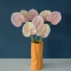熱い販売人工植物ラテックスアントリウム装飾品の本物のタッチシングルブランチアントリウム品工花アレンジメントウェディングホームデコレーション