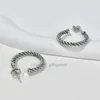 boucles d'oreilles de luxe expédition boucle d'oreille câble argent cerceau designer bijoux bijoux de mode gratuit femme S925 classique Stud 14k plaqué or argent dame boucle cadeau