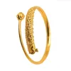 Bangle Hi CUFF Bracciale in oro 24K Moda Pavone in rilievo per le donne Gioielli da sposa sposa africana Gifts2298