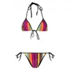 Geometriska mönster badkläder kvinnor bikinis strand push up damer baddräkt semester stil baddräkter underkläder191a