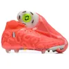 Gift Bag Quality Football Boots Phantoms Luna Elite FG High Ankle Soccer Cleats Kids Womens Mens Outdoor Firm Ground Soft Leather Trainers Football Shoes EUR 39-45