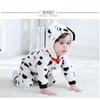 Rompers born Baby Rompers Clothes 0-3Y Toddler Boy Girl Cartoon Onesie Zipper Flannel Warm Baby Kawaii Infant Clothing Kid Kigurumis 231005