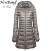 Mulheres Down Parkas Bang 7XL 8XL Plus Long Down Jacket Mulheres Inverno Ultra Light Down Jacket Mulheres Com Capuz Casaco Feminino Tamanho Grande Casacos 231005