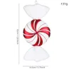 Juldekorationer 32 cm Big Christmas Red and White Clover Candy Decoration Home Decor Atmosphere Layout Painted Candy Pendant Wedding Party 231005