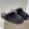 Australië Tasman Slippers Kastanjebont Slippers Tazz Schapenvacht Shearling Muiltjes Dames Ultra Mini Platform Laarzen Instappers Ugge Laarzen Suède Bovenste Herfst Winterlaarzen