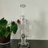 스위스 Perc Glass Bong -13.7 인치 - 회색 - 직선형 튜브 물 담뱃대 - 여성 조인트