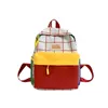 Skolväskor Fashion Color Matchande barns ryggsäck Stor kapacitet enkel dagis Baby Baby Baby Waterproof School Bag 231006