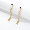 Dangle Earrings LsureY Fashion Metal Copper High-grade Sense Light Luxury Wholesale Tassel Drop