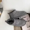 Pantofole Australia Tasman Ciabatte in pelliccia di castagna Tazz Pelle di pecora Shearling Muli Donna Stivali ultra mini con plateau Scarpe slip-on Stivali ugelli Stivali invernali autunnali in pelle scamosciata