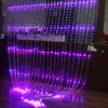 Large 3 M de haut 6 m noël fête de mariage fond vacances eau courante cascade débit d'eau rideau lumière LED String243w