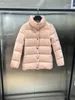 Designer feminino puffer casacos para baixo jaqueta bordado emblema inverno calor feminino puffer casacos gola de lã casaco de inverno