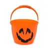 Panier à citrouille Portable LED pour Halloween, seaux de stockage de bonbons colorés pour jouets d'enfants, décorations de fête de noël