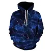 Mężczyzn Pants 2023 Cool Milky Way Series Men_Women bluzy 3D Drukuj przestrzeń mleczną Galaxy Hoodies Blukie unisex do 231005