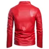 Hommes en cuir Faux hommes veste printemps automne hommes diamant conception col montant fermeture éclair mâle décontracté mode Streetwear manteaux 231005