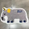 Tapetes de algodão para quarto infantil tapete de desenho animado animal