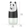 Liquid Soap Dispenser Automatisk beröringslös infraröd tvåltvättsensor Panda Cartoon Liquid Foam Soap Dispenser för Office Home EL USB -avgift 231005