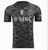 S-4XL 23 24 Maglia Napoli Futbol Formaları 2023 2024 Napoli Kids Kit Futbol Gömlek Kvaratskhelia Simeone Osimhen Ön Maç Cadılar Bayramı Her Yerde Sınırlı Sürüm