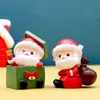 Dibujos animados de Papá Noel, adornos bonitos de escritorio, figuritas navideñas, decoración del hogar, regalos para niños y niñas