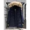 디자이너 캐나다 거위 미드 길이 버전 복 포어 다운 여자 재킷 아래 파카 스 아래로 겨울 따뜻한 코트 여자 바람 방향 스트리트웨어 778 Winter01