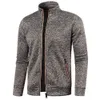 Nieuwe dikke jas voor heren Bovenkleding Slim Fit vest Sweatshirts Jassen Heren Hoodies Rits Opstaande kraag Pullover Heren sweatshirts Man Rits Trui Kleding